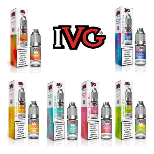 IVG Nic Salt E Liquid Vape Juice 10mg & 20mg 50/50 10 x 10ml