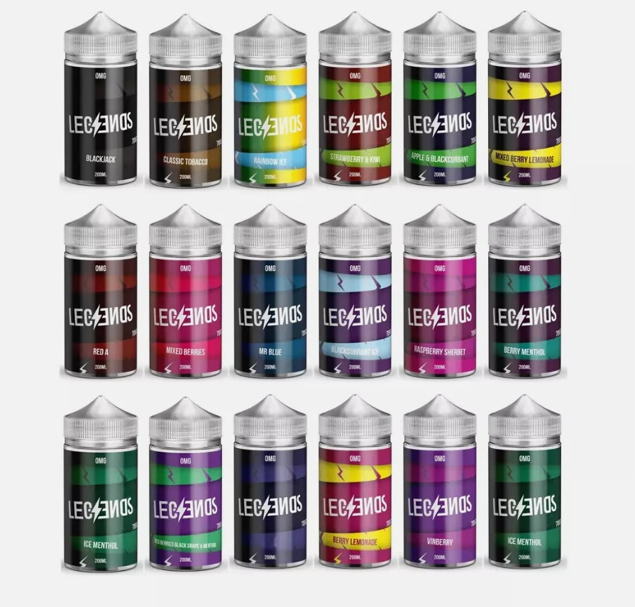 Legends 0mg 200ml Shortfill E-Liquid