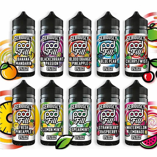 Seriously Pod Fill By Doozy 100ml 0MG Shortfill E Liquid