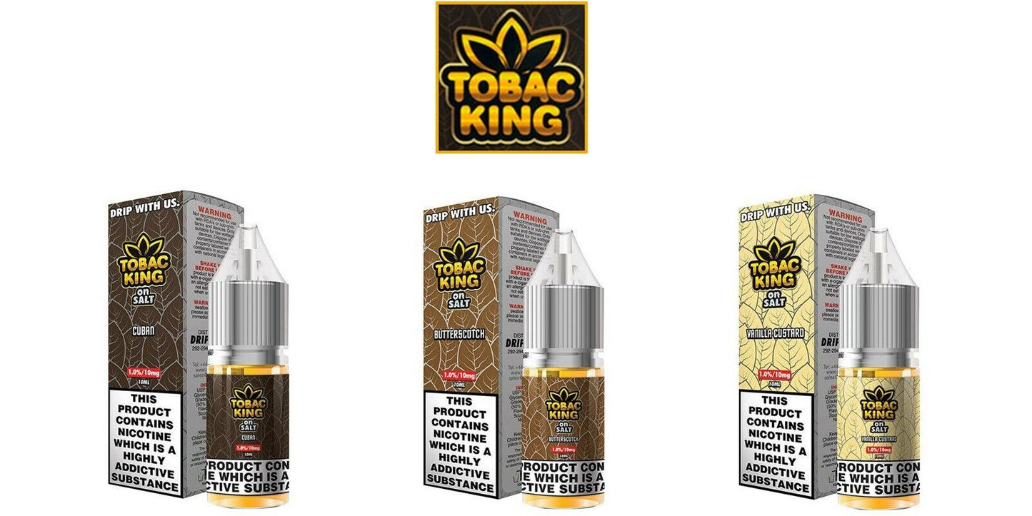 Candy Tropic Tobac King Drip More On Salt Full Range 10 x 10ml (Full Box)