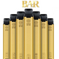 Gold Bar Disposable Vape 600 Puffs 2ml 20mg (Box Of 10)