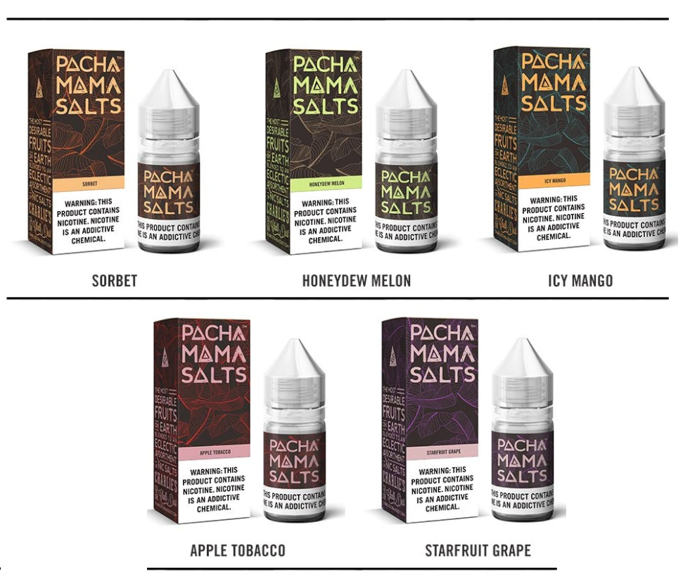 Pacha Mama Salts E - Liquid 10 x 10ml (Full Box)