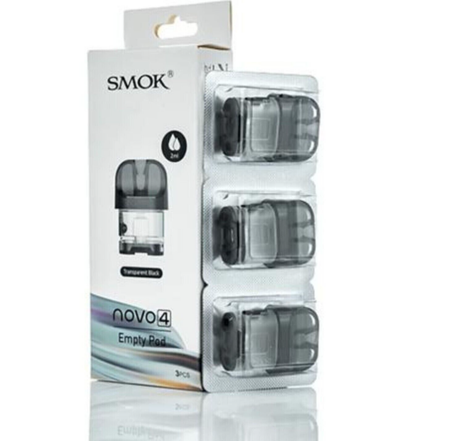 Smok Novo 4 Empty Replacement Pods 2ML LP1 Coils Compatible - Pack of 3 Pods