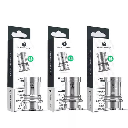 Lost Vape Ultra Boost V2 M1(0.3 ohm) Replacement Coils (5PC)