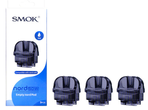 Smok Nord 50W Replacement Pods 2ml LP2 Empty Pods (Pack of 3)