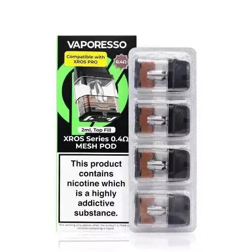 VAPORESSO XROS PODS V1 V2 Spare Pod Cartridges 0.4 0.6 0.8 1.0 1.2 Ohm Corex 2.0