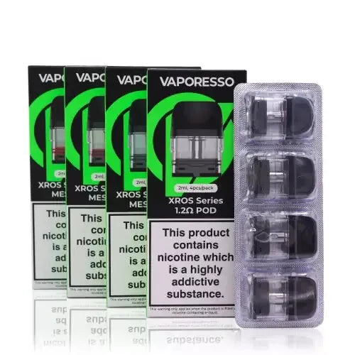 VAPORESSO XROS PODS V1 V2 Spare Pod Cartridges 0.4 0.6 0.8 1.0 1.2 Ohm Corex 2.0