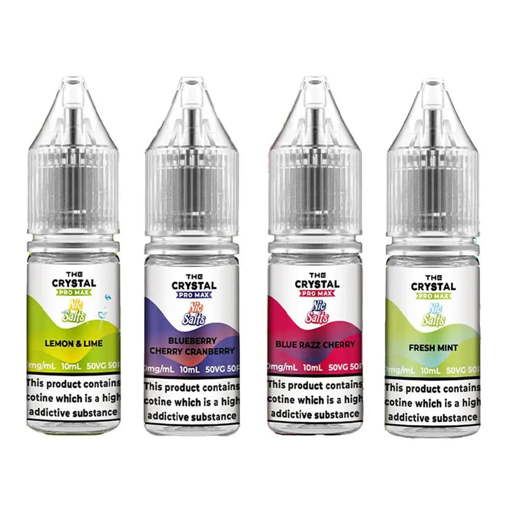 The Crystal Pro Max Nic Salt E-Liquid 10 x 10ml (Full Box)