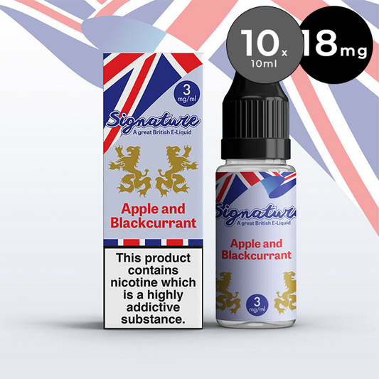 Signature 18mg 10ml E-Liquid (pack of 10)